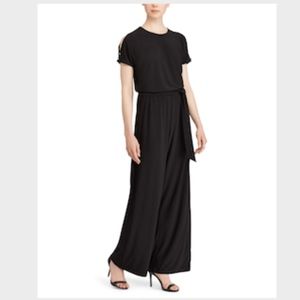 Lauren Ralph Lauren Cold-Shoulder Jumpsuit XL